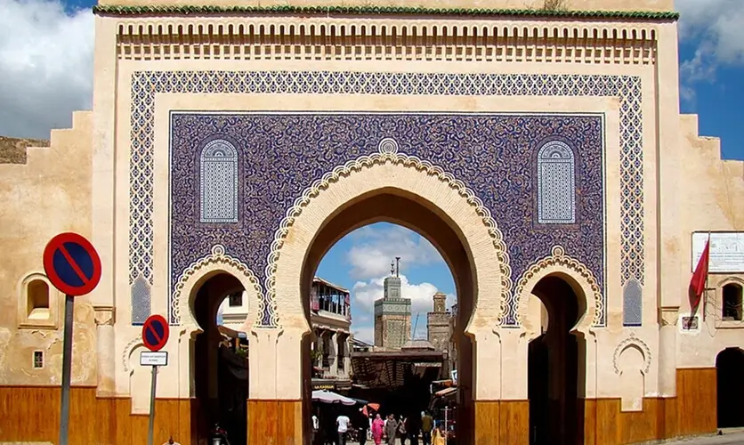Bab Boujloud gate, the main entrance to the Fes medina
